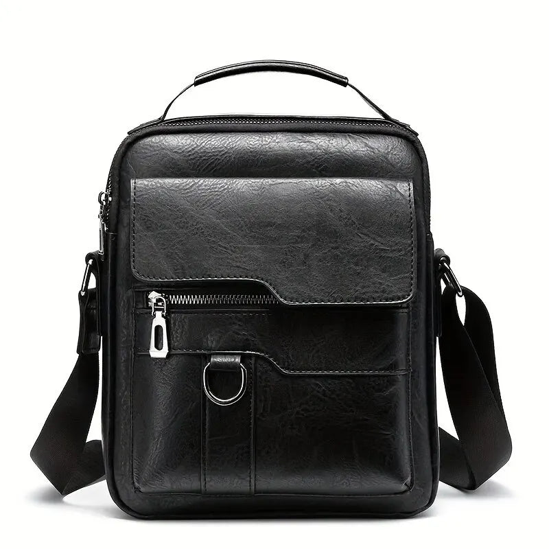 Black Men's Messenger Bag