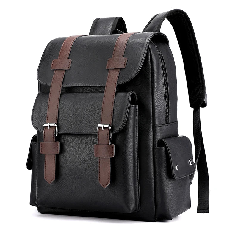 Black Leather Backpack