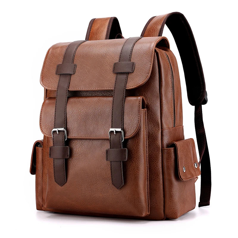 Brown Leather Backpack